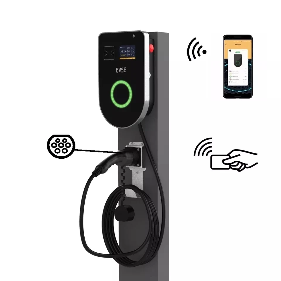 22Kw Wallbox Type 2 Ocpp Rfid - Carregador EV OCPP Tipo 2 Cabo