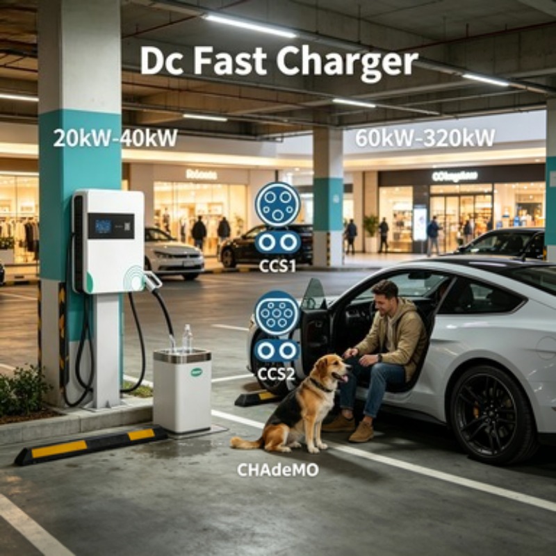 22Kw Wallbox Type 2 Ocpp Rfid - Carregador AC para Veículos Elétricos de