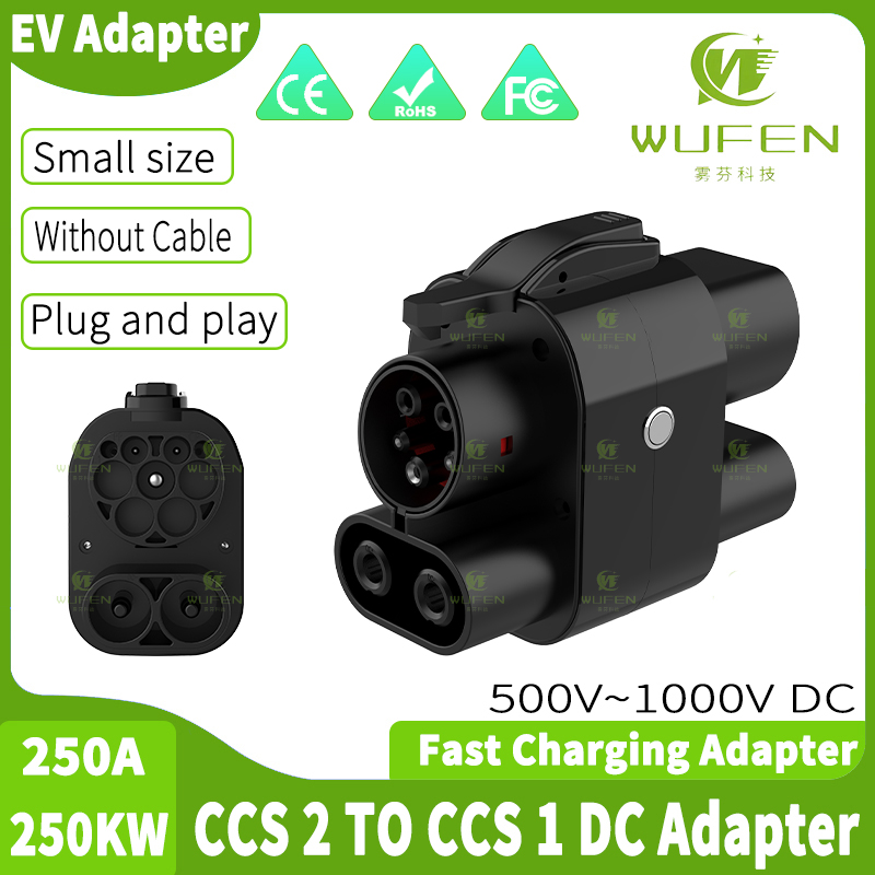 Wufen ccs2 para ccs1 250a adap - Ccs2 To Ccs1 Fast Charge Adapter 250Kw avaliação e preço