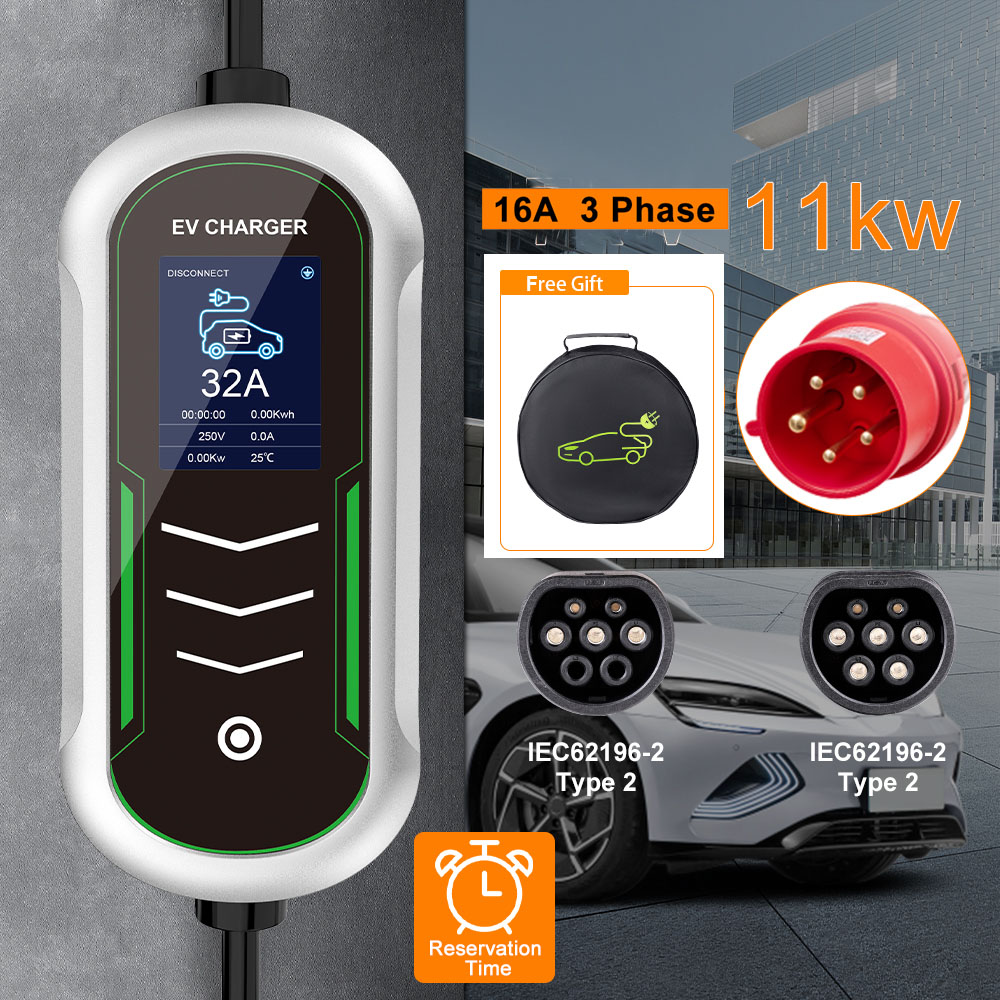 IPENGEN 11KW EV Carregador Por - Portable Ev Charger 32A Type 2 Cee Plug avaliação e preço