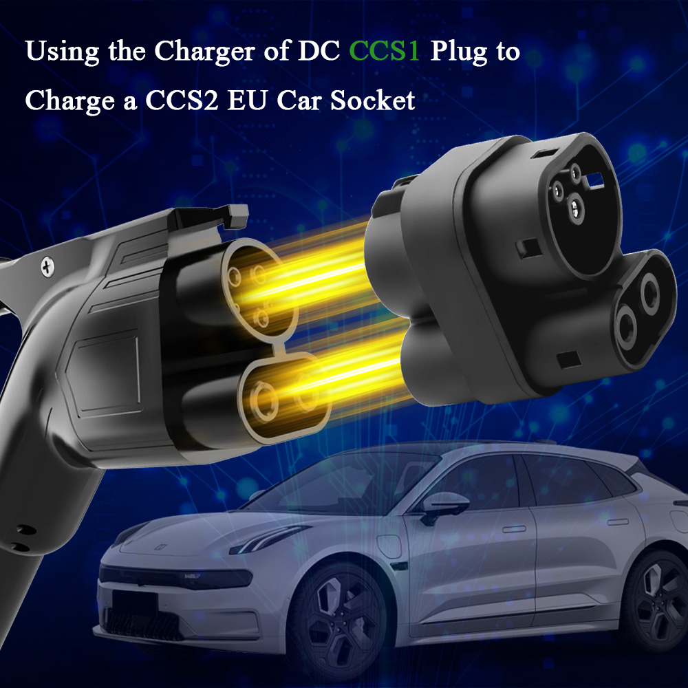 Kolanky CCS1 para CCS2 EV DC 1 - Ccs2 To Ccs1 Fast Charge Adapter 250Kw avaliação e preço