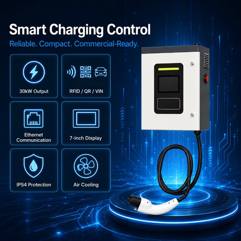 Carregador Rápido DC CCS2 de 3 - Dc Fast Charger 30Kw Wallbox Commercial avaliação e preço